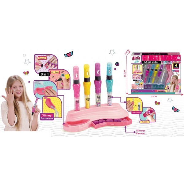 Set de Manicuría con Cuentas para decorar uñas