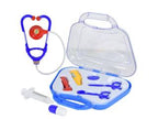 Maleta con accesorios de doctor 22x18cm. Azul