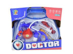 Maleta con accesorios de doctor 22x18cm. Azul