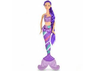Muñeca sirena violeta 34cm.
