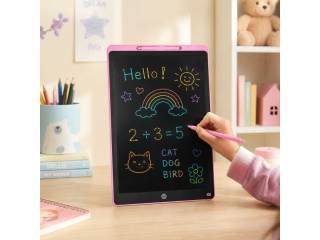 Tablet pizarra LCD grande con lápiz 20" rosa