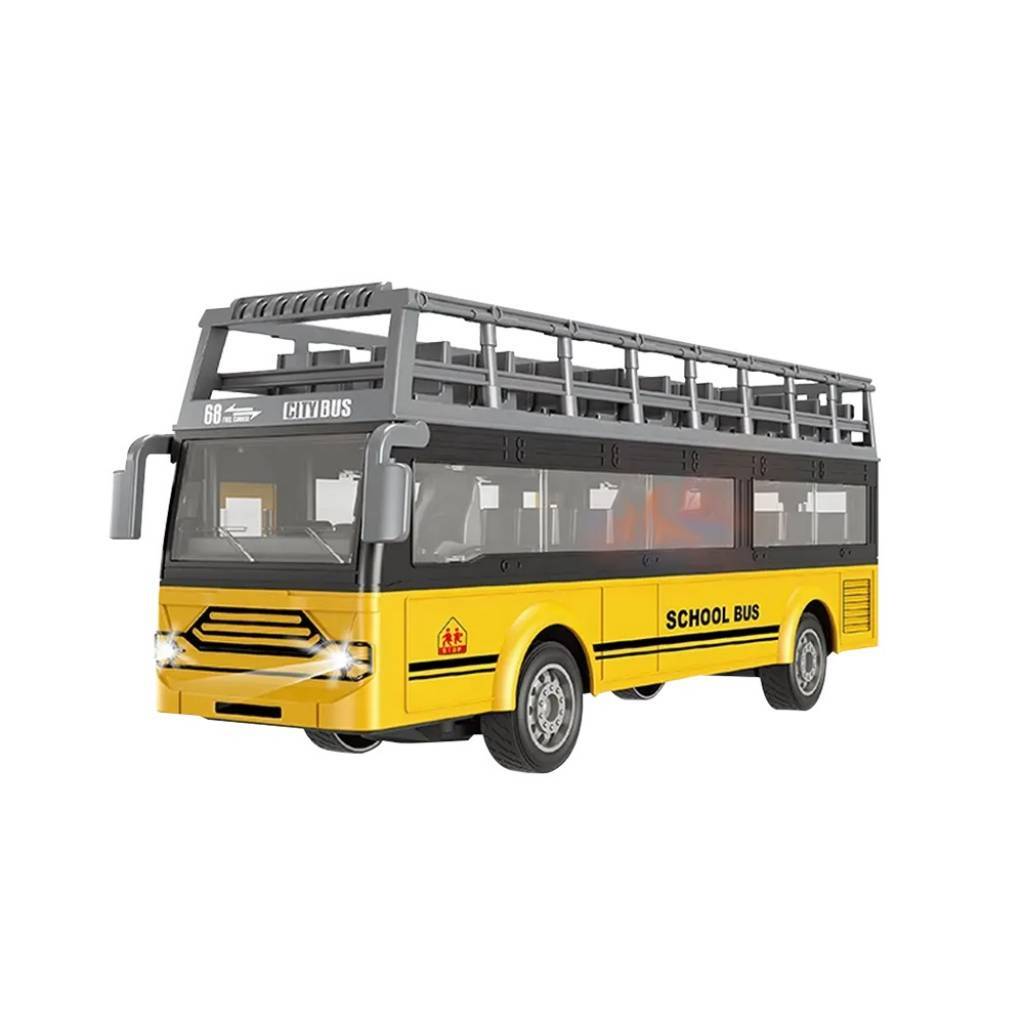 Autobus escolar de 2 pisos a control remoto