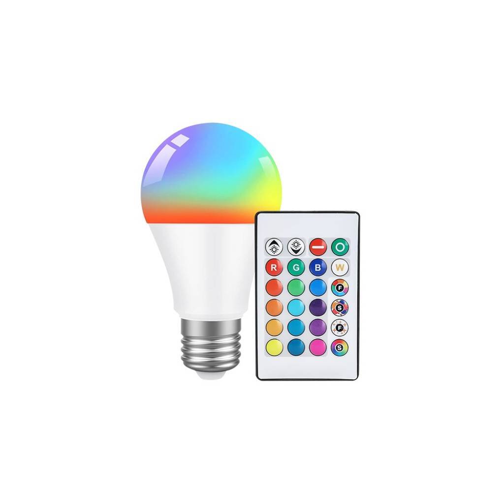Lámpara LED RGB con Control Remoto