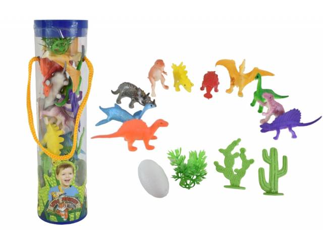 Tubo con animales 20 x 5 cm