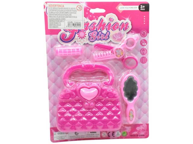 Set de belleza infantil rosa 4 pcs